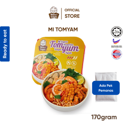 Ready-to-eat Mi Tomyam dengan Pek Pemanas | RTE Tomyam Noodle with Self-heating Pad (170gram)