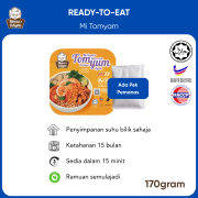 Ready-to-eat Mi Tomyam dengan Pek Pemanas | RTE Tomyam Noodle with Self-heating Pad (170gram)