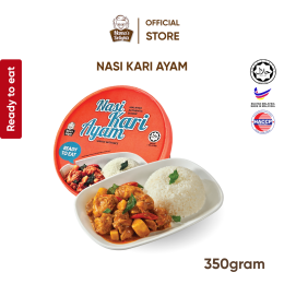 Ready-to-eat Nasi Kari Ayam | RTE Curry Chicken Rice (350gram)