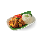 Ready-to-eat Nasi Rendang Ayam | Rendang Chicken Rice (350gram)